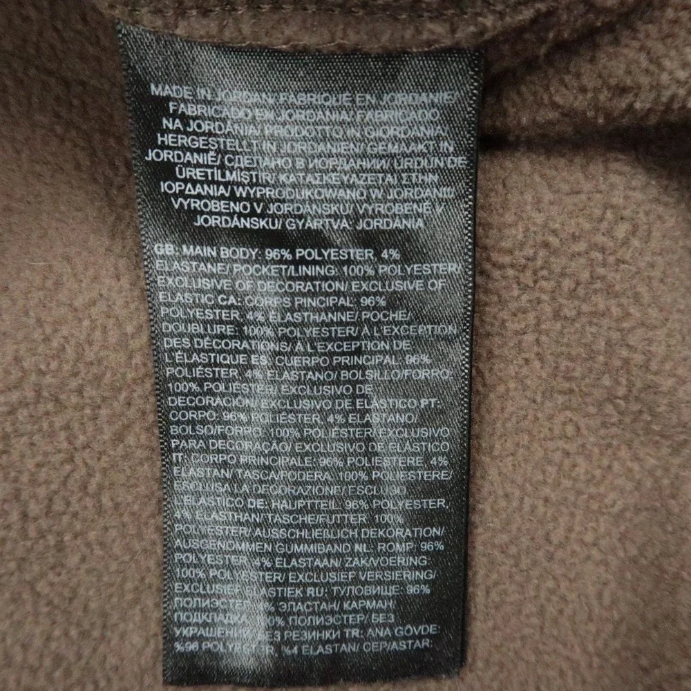 The North Face Pullover Mens Large Brown Canyonlands Fleece Quarter Zip Hiking